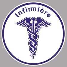 INFIRMIERE CADUCEE 10cm