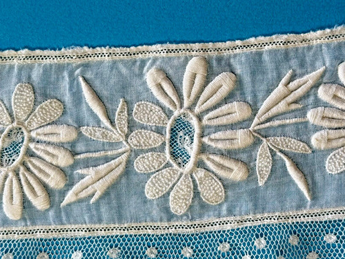 Dentelle ancienne élément - dentelle,