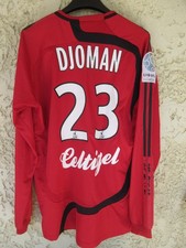 Maillot EAG GUINGAMP 2007 2008 porté par DJOMAN 23 ADIDAS vintage shirt LIGUE 2