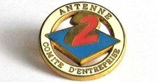 ? Pin's ANTENNE 2 COMITE D'ENTREPRISE Média Signé Decat Paris Vintage Rare #5/6
