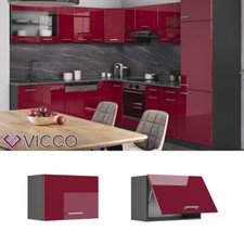 Meuble de cuisine, élément haut, élément bas, cuisine intégrée,anthracite, VICCO