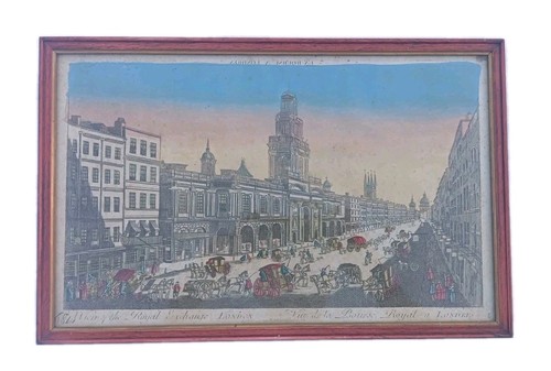 Gravure xviiie vue optique - vue, d’optique