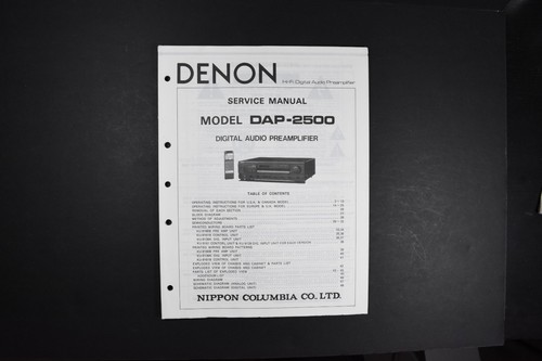 Denon dap 2500 digital - dap-2500, audio