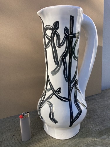 Grand vase décor - , abstrait