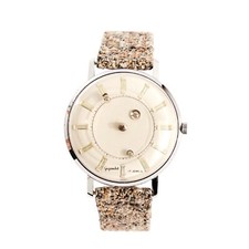 1960 Montre Mystérieuse style Vacheron Constantin Steel Diamonds Watch