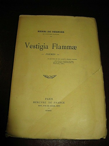 Regnier vestigia flammae - regnier,
