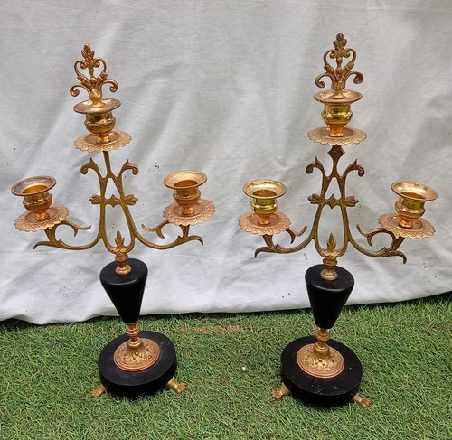 Ancienne paire candelabre - ancienne,
