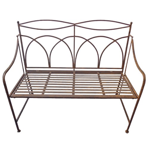 Banc jardin fer 107x46x95cm - de,