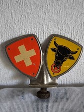  Embleme garde boue de scooter des années 1950   Drapeau Suisse canton / Uri 