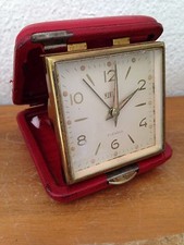 ancienne pendulette de luxe / réveil  minuti 7 jewels   VOYAGE vintage 