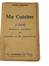 ANCIEN LIVRE MA CUISINE RECETTES DE GRAND MÈRE 1948