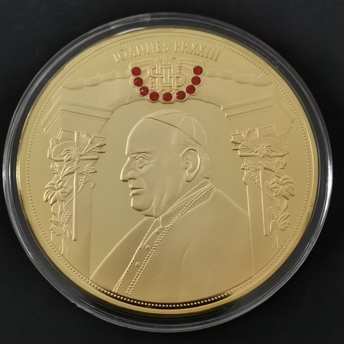 Medaille 70mm pape jean xxiii - medaille,