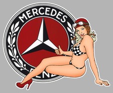 MERCEDES BENZ left Sticker Pin