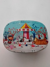 Boîte Tôle Lithographiée Pollux Manège Enchanté ORTF  Bonbons Brochet