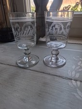 2 verres anciens " amitié et