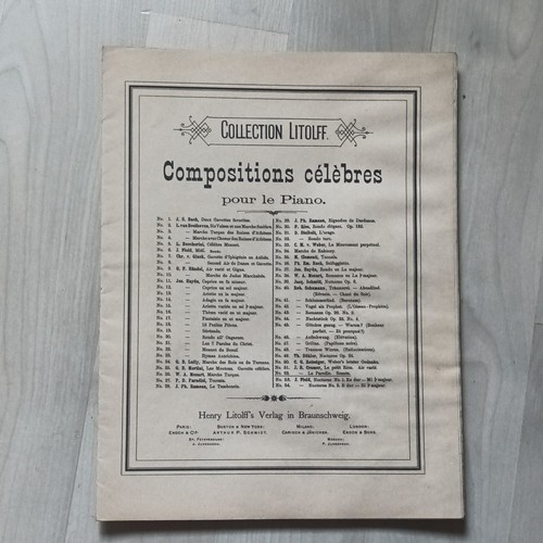 Collection litolff partition - collection,
