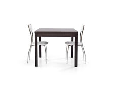 Table Carré Rabattable Brun Une Moderne