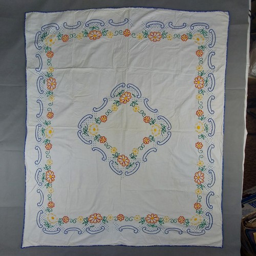 Belle nappe broder vintage - nappe, à