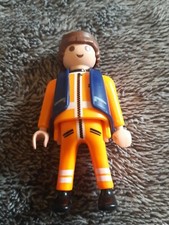 1 PLAYMOBIL personnage homme pompier policier piscine éboueur zoo  chinois 