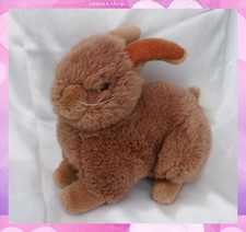 Doudou Peluche Lapin Couché Marron