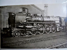 carte photo CPA--locomotive vapeur-EST-série 13 -241 025-tampon Vilain (ref 362)
