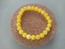 Bracelet pierre naturelle JADE JAUNE