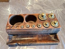 Jeu de poids ancien en laiton