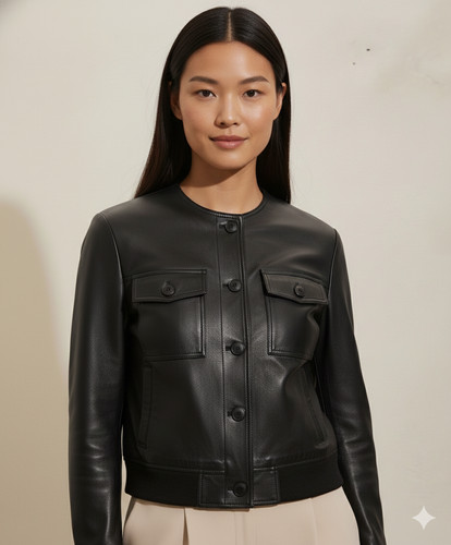 Blouson moto femme - fait, main
