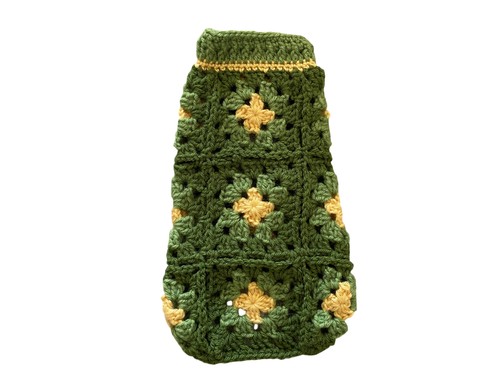 Handmade green floral - green,