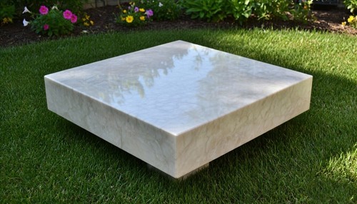 White quartz stone - white, coffee