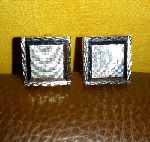 Boutons manchette carrés - boutons,