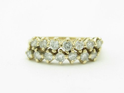 14k jaune diamants zig - or,