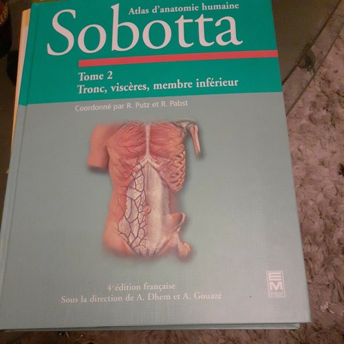 Livre médecine sobotta atlas - livre,