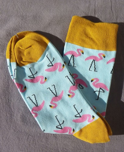 Paire chaussette flamant rose - flamant,