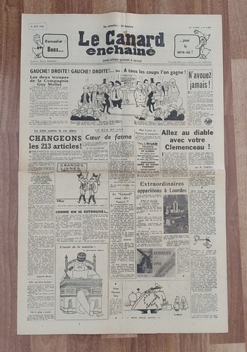 Canard enchaîné 1859 - le,
