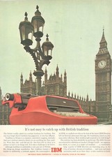 IBM ÉLECTRIQUE Machine À Écrire LONDRES 1962 Publicité 1 Page