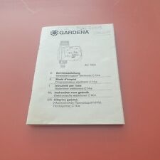 Gardena Mode d'emploi livret art. 1820 C 14 e C14e programmateur electronic