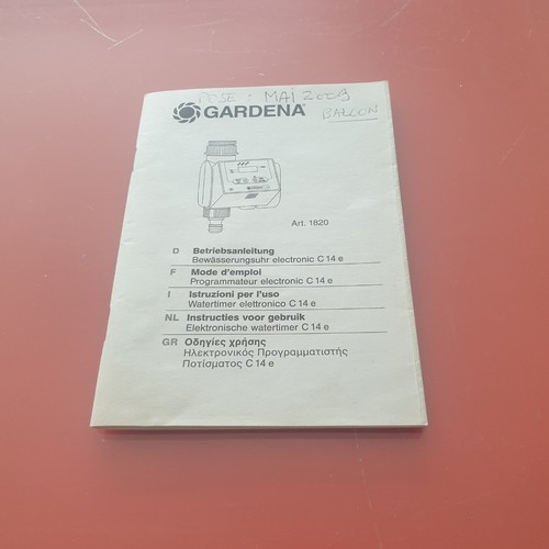 Gardena mode emploi livret - d'emploi,