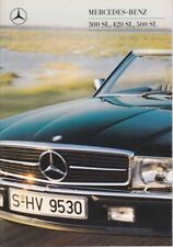 Catalogue Brochure Mercedes 300 SL 420 SL 500 SL R107 01/1988 France