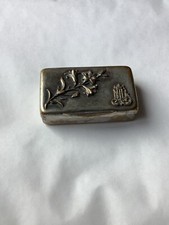 Ancienne Boite Pilulier Reliquaire  Monogrammé Couronne