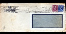 NICE (06) QUINCAILLERIE "Ets SARLANDIE" Enveloppe d'Entreprise voyagée en 1954
