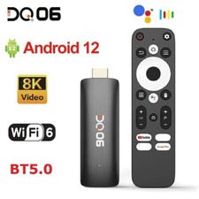 TV Stick Smart Tv Box, Android 12, H618, 4k, Wifi 6, BT, Télécommande Vocale