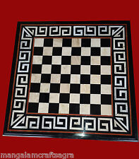 18 " Noir Marbre Jeu D'Échecs