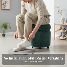 Pouf Cylindrique En Tissu