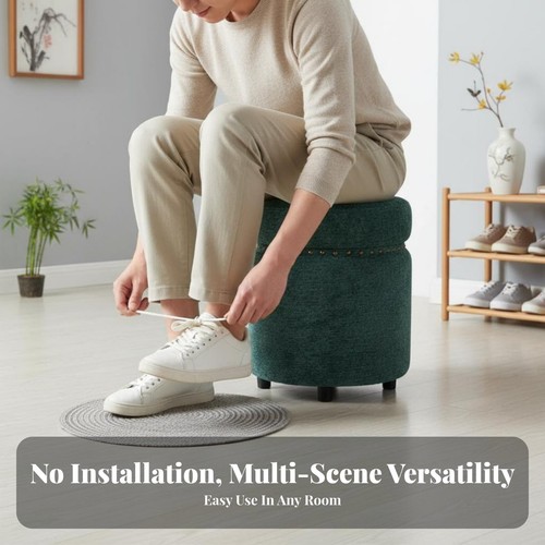 Pouf cylindrique tissu - cylindrique,