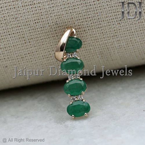 14k jaune émeraude naturel - 14k, or