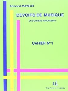 Devoirs musique cahier de - de,