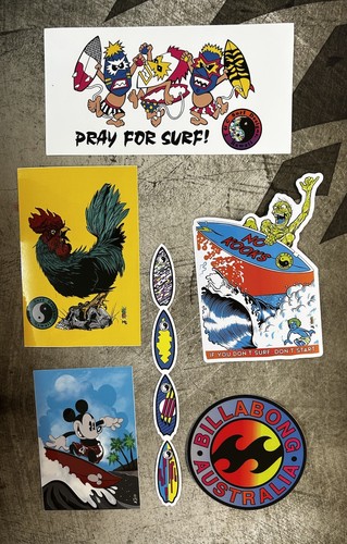 Surf sticker set - surf, cruz