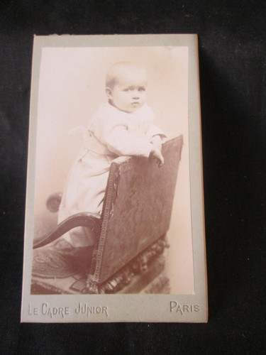 Photo cdv bebe - bebe, sur