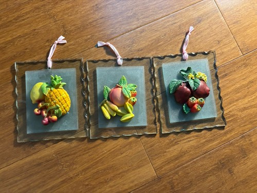 Vintage piece fruit glass - 3-piece,